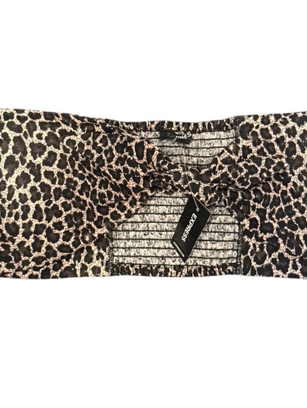 💕Express Leopard Print Tube Top - Size S💕